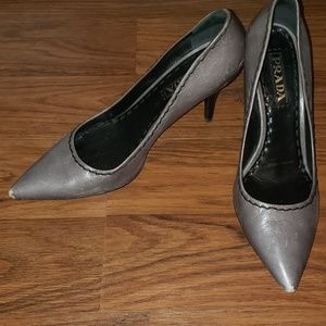 Prada Heels - Gray 9.5